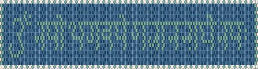 Beaded design scheme 'Bracelet' created in bead pattern program 'Bead-n-Stitch'  by Tina Bird